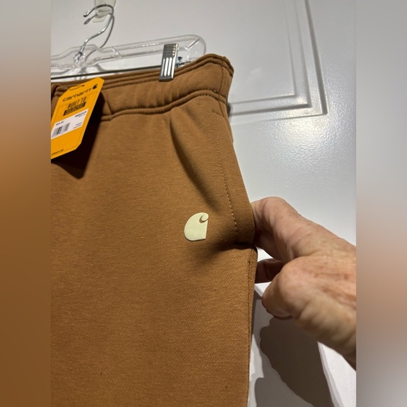 Carhartt Relaxed Fit Midrise fleece,hip pockets,back zip pocket,elastic waist - Picture 2 of 10